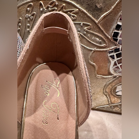 Elegant Silver golden Rhinestone Heels👠👠👠 - Picture 6 of 6